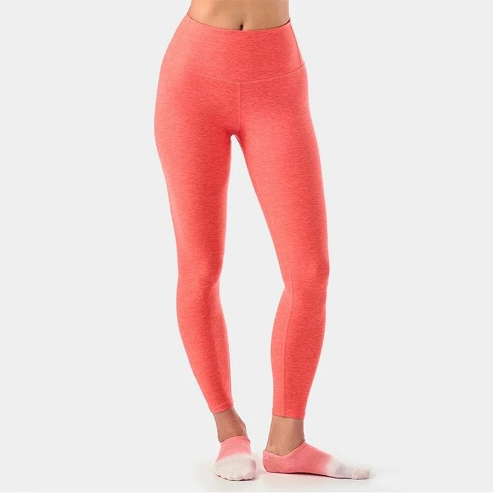 Beyond Yoga Spacedye Caught In The Midi Leggings Coral Glow Heather Size Large